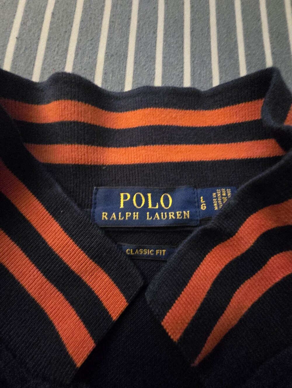 Polo by Ralph Lauren Navy & Green Varsity Patch Polo Shirt - Picture 6 of 7